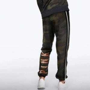 Victoria's Secret Pink Bling (Green Camouflage) Sweat Pants